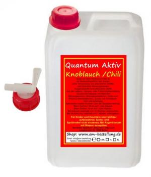 Knoblauch Chili Extrakt | 3 Liter | Mit Hahn | Effektive Mikroorganismen