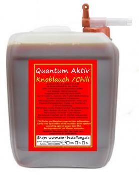 Knoblauch Chili Extrakt | 5 Liter | Effektive Mikroorganismen | + Fluxx Auslaufhahn