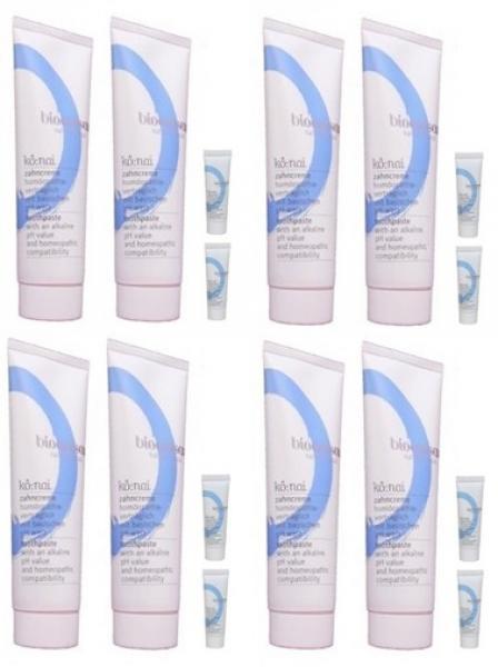 Bioemsan Zahncreme Homöpathie | 8x80ml | + 8x5ml Proben | MHD April 2028
